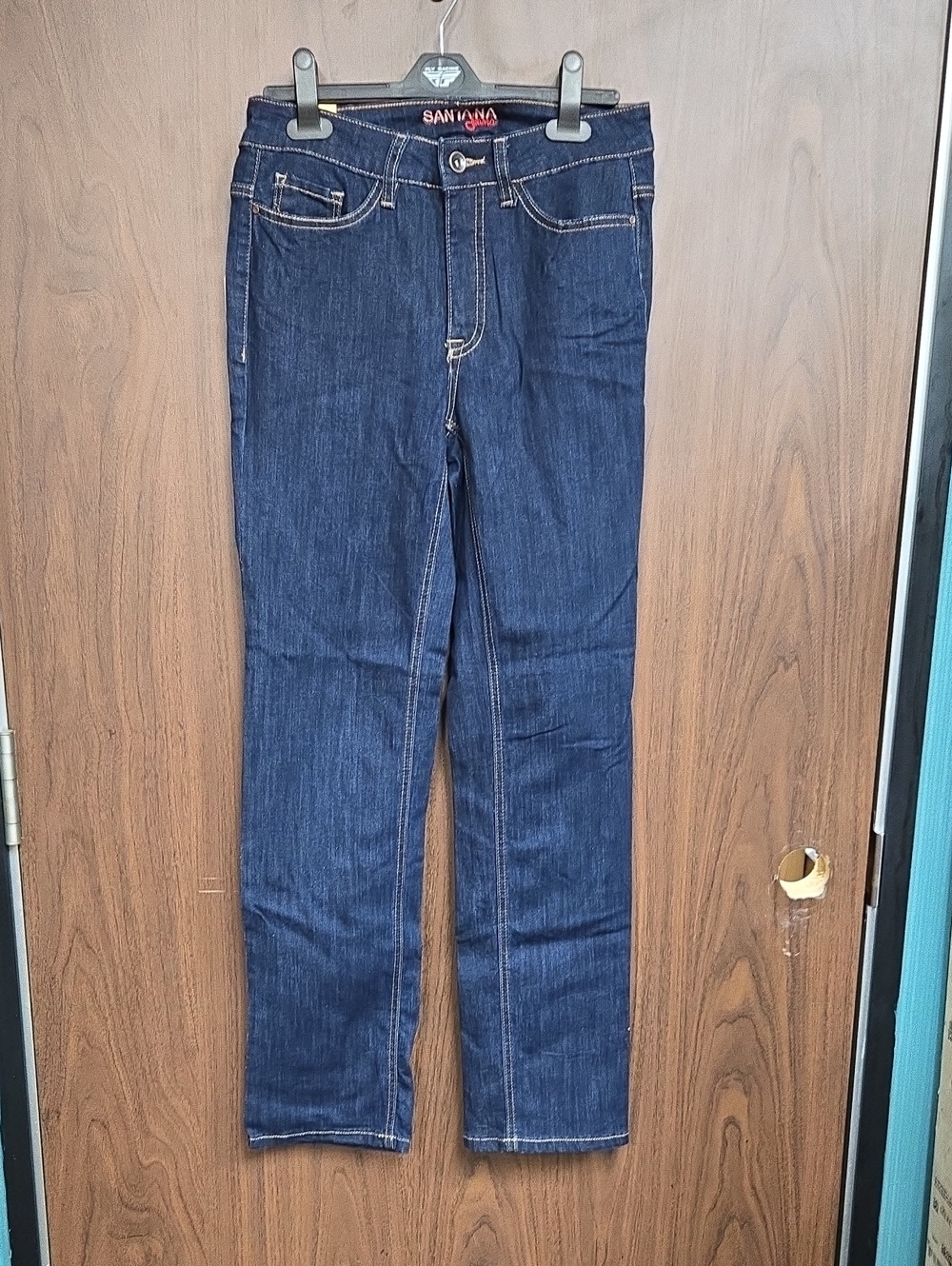 Santana Size 6 Dark Wash Mid Rise Straight Leg Jean